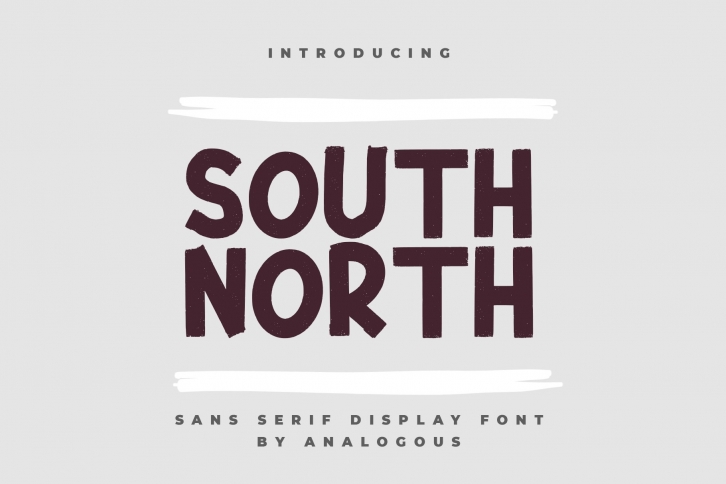 SOUTH NORTH || Display Font Font Download