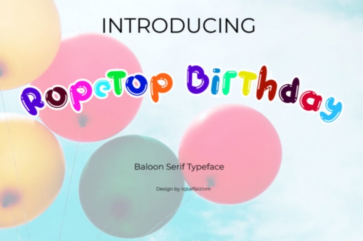 Ropetop Birthday Font Download