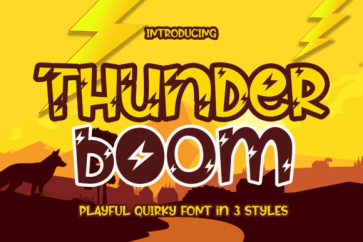 Thunder Boom Font Download