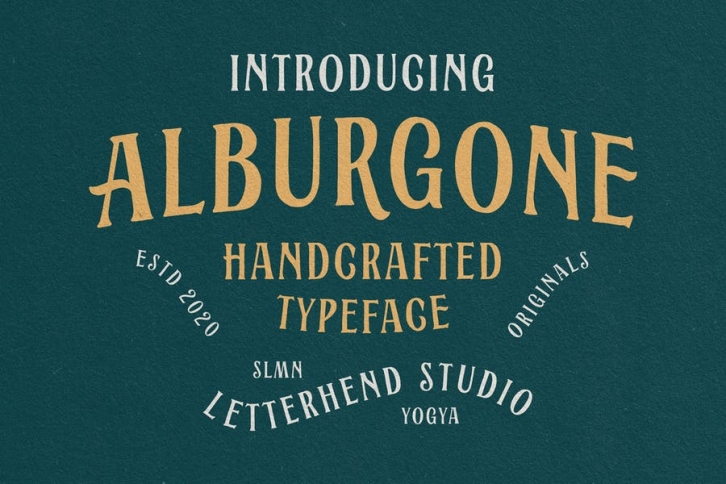 Alburgone - Display Typeface Font Download