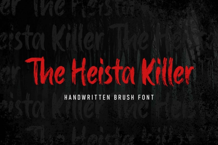 The Heista Killer - Handwritten Brush Font Download