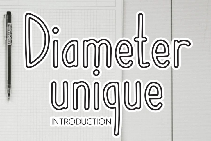 Diameter unique Font Download