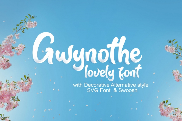 Gwynothe lovely font Font Download