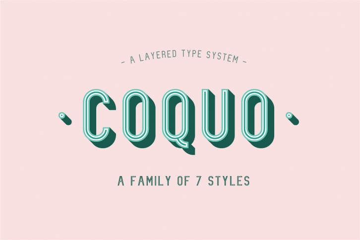 Coquo Layered Font Download