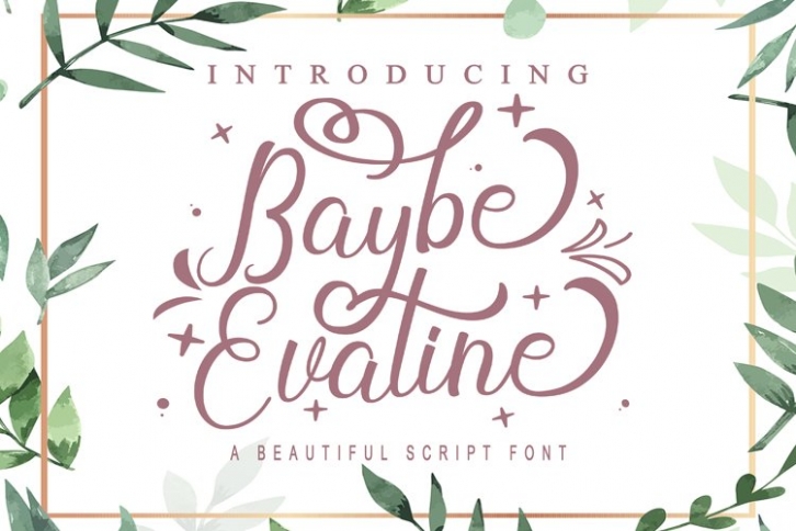 Baybe Evaline Font Download