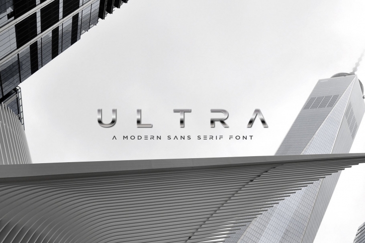 ULTRA - Modern Sans Serif Font Font Download