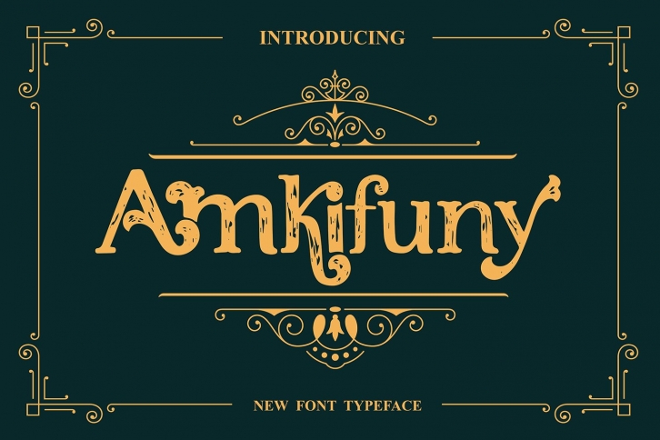 Amkifuny New Brush Serif Display Font Download