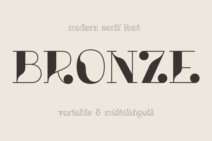 Bronze font Font Download