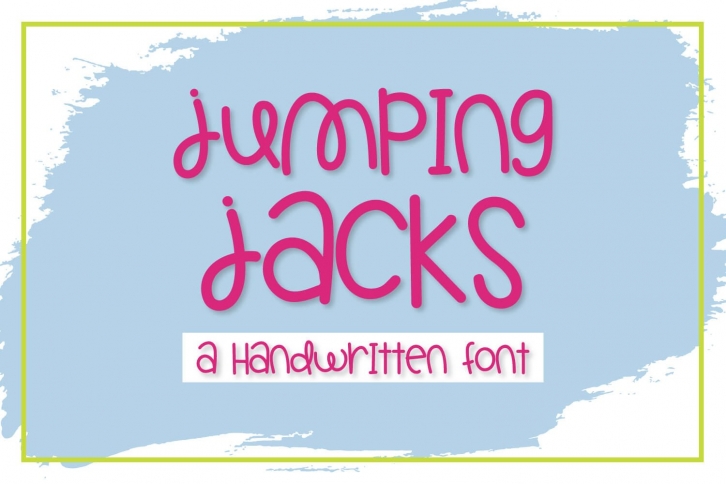 Jumping Jacks - A Handwritten Font Font Download