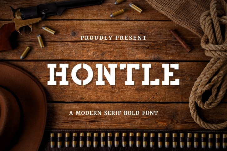 Hontle - Slab Serif Display Font Font Download