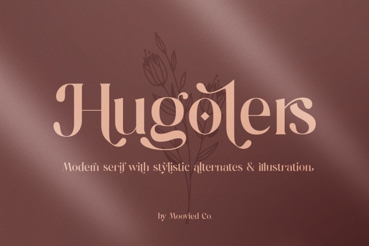 Hugolers Stylish + Floral Font Download