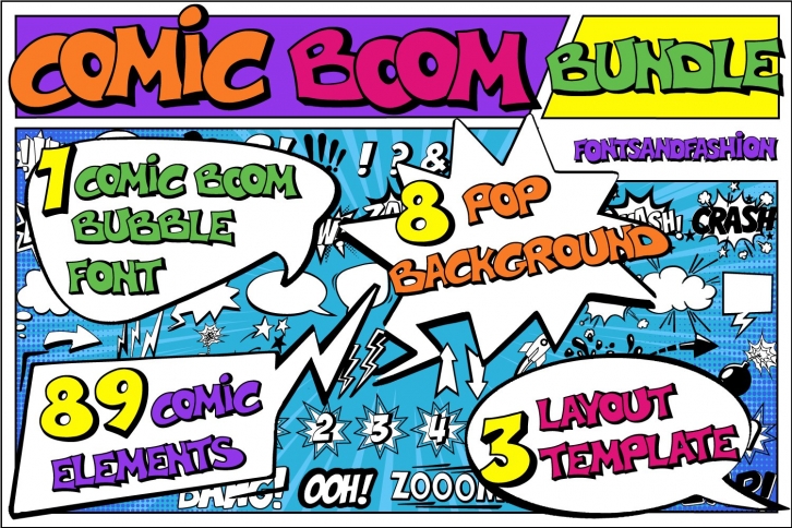Comic Boom_Bundle Font Download