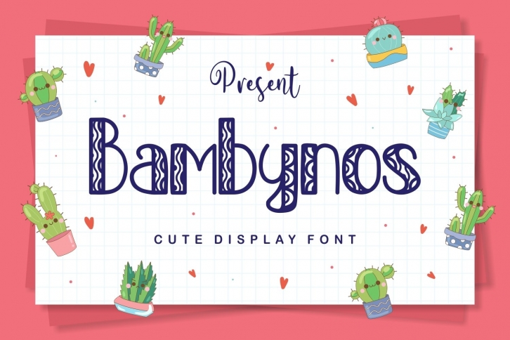 Bambynos - Cute Display Font Font Download