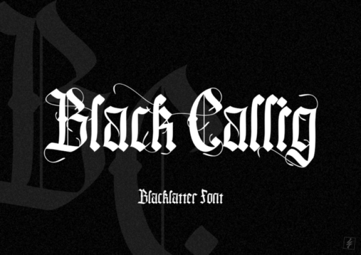 Black Callig Font Download