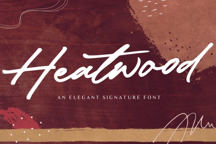 Heatwood YH - Luxury Signature Font Font Download