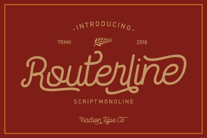 Routerline Monoline Script Font Font Download