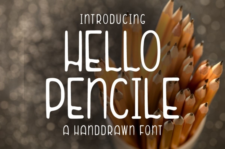 Hello Pencile - Handdrawn Font Font Download