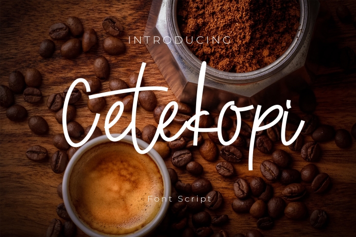 Cetekopi Font Script Font Download