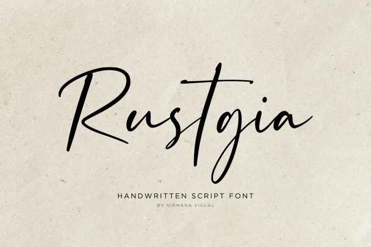 Rustgia - Handwritten Script Font Download