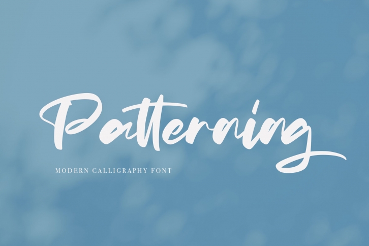 Patterning | Modern Calligraphy Font Font Download