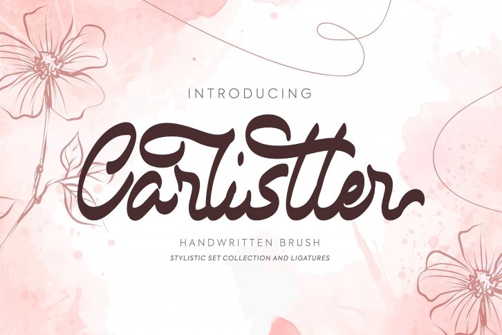 Carlistter | Handwritten Brush Font Download