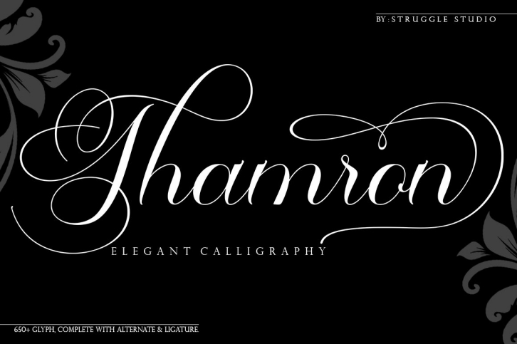 Thamron - Elegant Calligraphy Font Download
