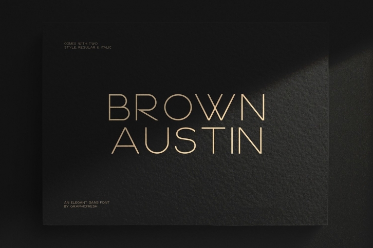 Brown Austin Font Download