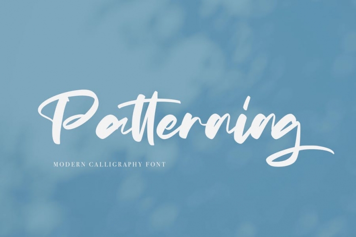 Patterning | Modern Calligraphy Font Font Download