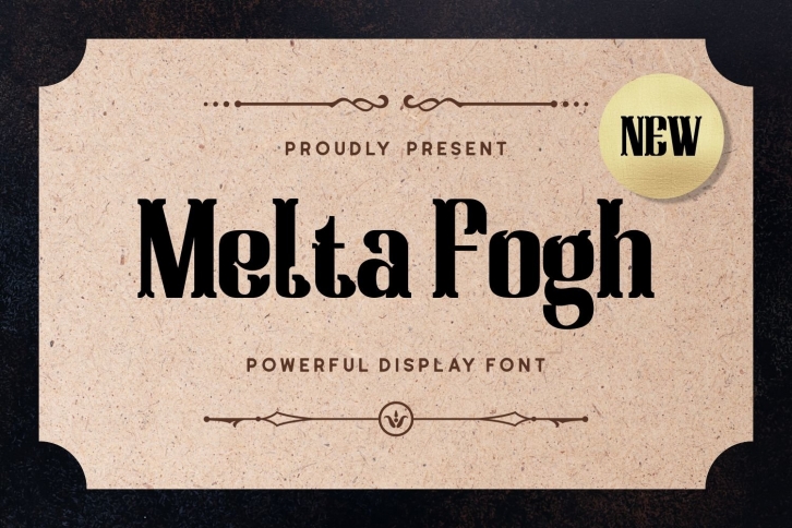 Melta Fogh - Powerful Display Font Font Download