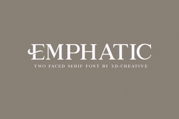 Emphatic. Font Download