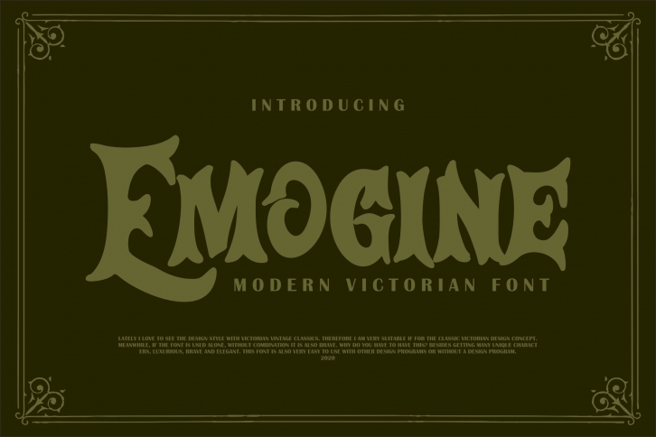 Emogine | Modern Victorian Font Font Download