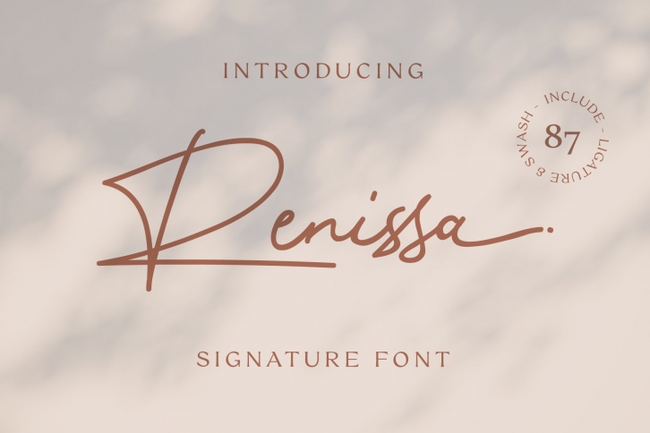 Renissa Signature Font Font Download