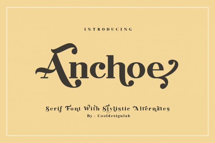 Anchoe Serif Font Download