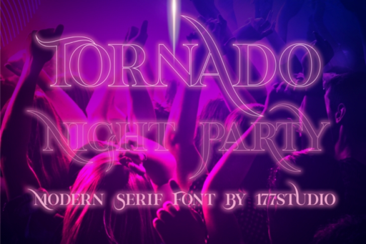 Tornado Night Party Font Download