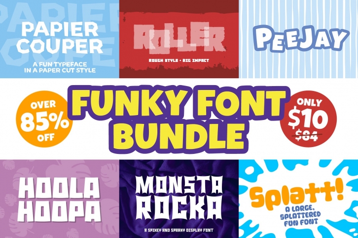 Funky Font Bundle Font Download