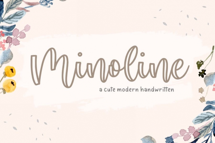 Minoline YH - Modern Script Font Font Download