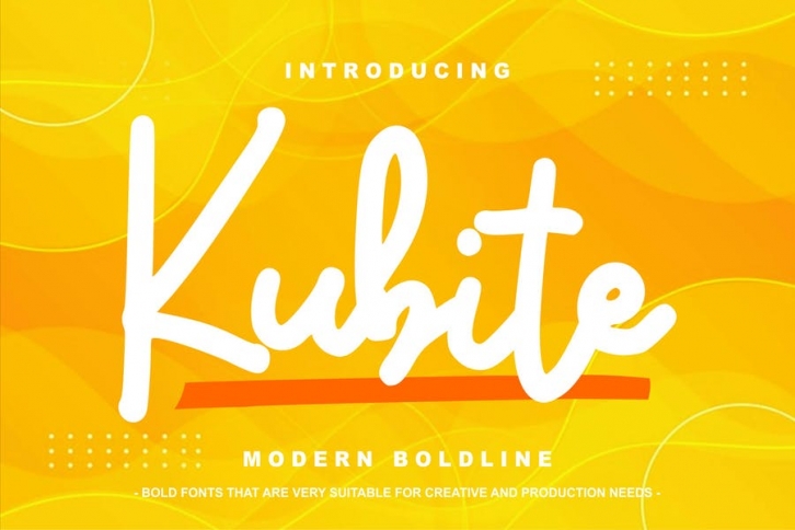 Kubite | Modern Boldline Font Download