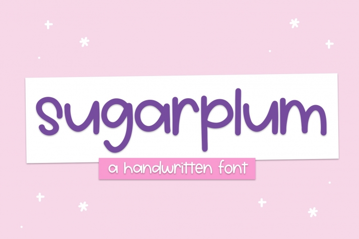 Sugarplum - A Cute Handwritten Font Font Download