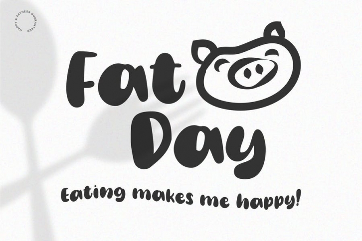 Fat Day - Display | Handwritten | Logo Font Font Download