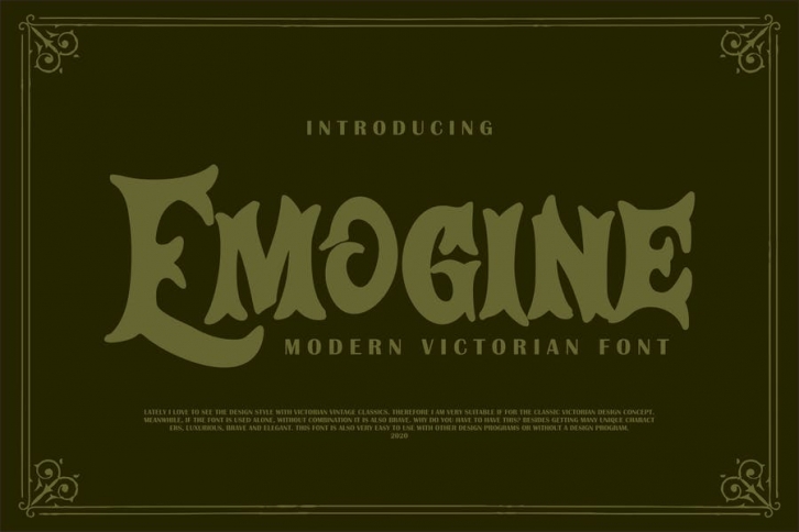 Emogine | Modern Victorian Font Font Download