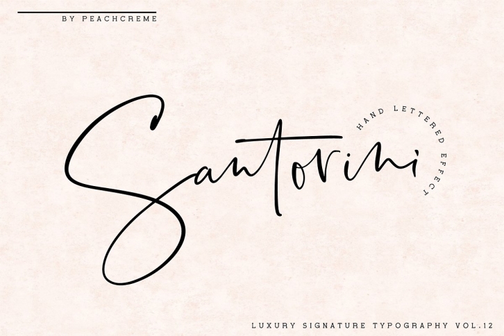 Santorini // Luxury Signature Font Download