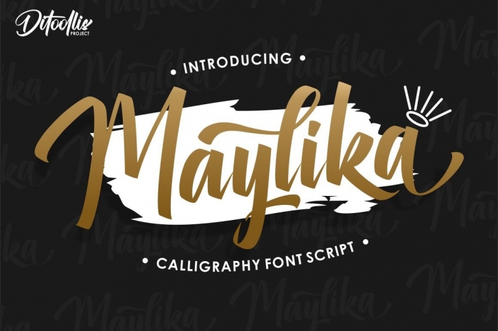 Maylika calligraphy font script Font Download