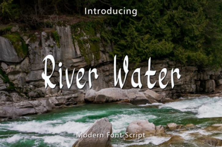 River Water Font Download