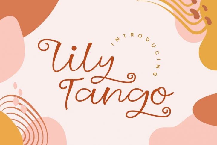 Lily Tango - Display | Script | Logo Font Font Download