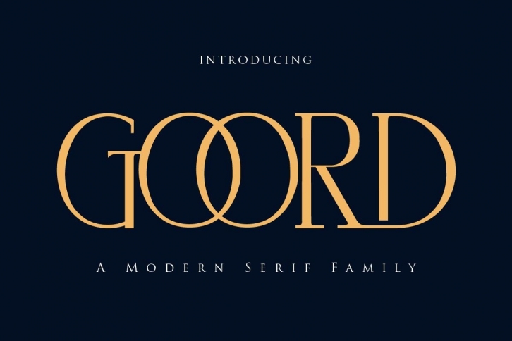 Goord - Modern Serif Family Font Download