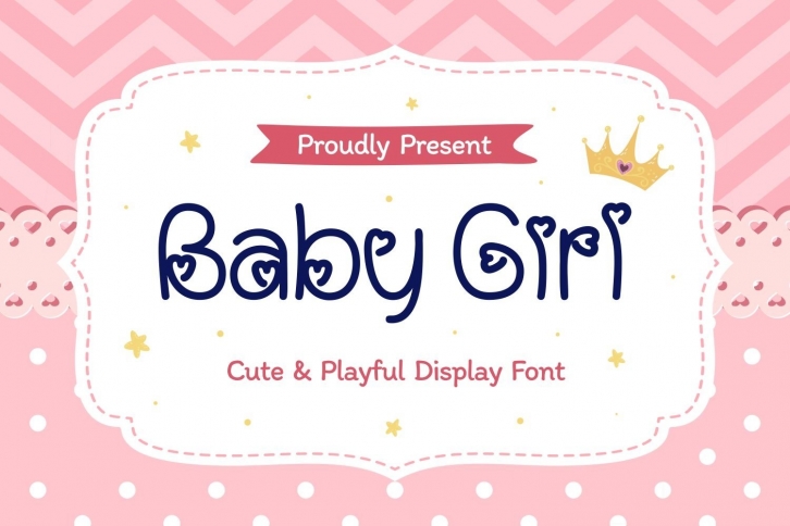 Baby Girl - Cute & Playful Display Font Font Download