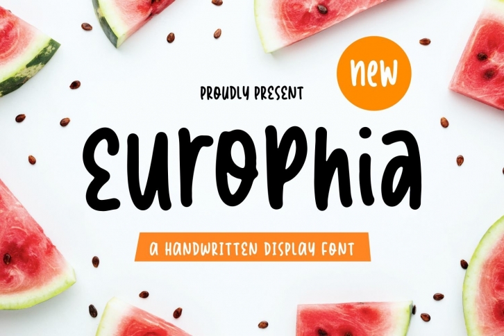 Europhia - Handwritten Display Font Font Download