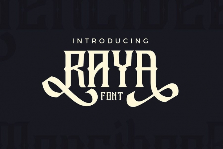 Raya Vintage Swash Font Font Download