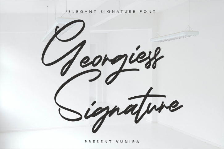 Georgiess Signature | Elegant Signature Font Font Download