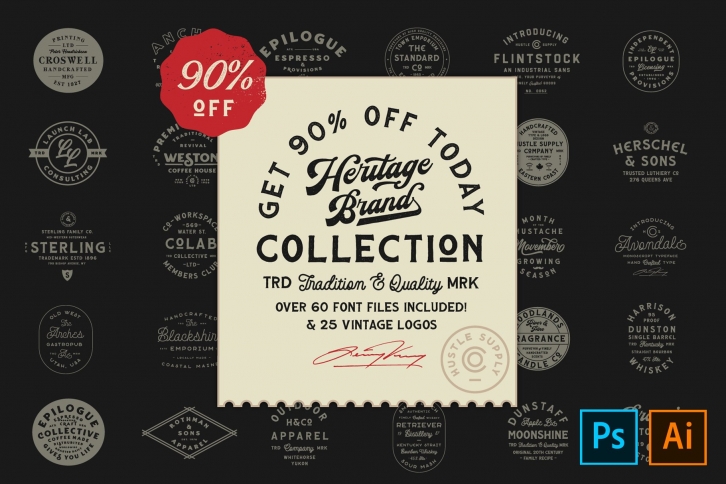 [Flash Sale] Heritage Collection Font Download